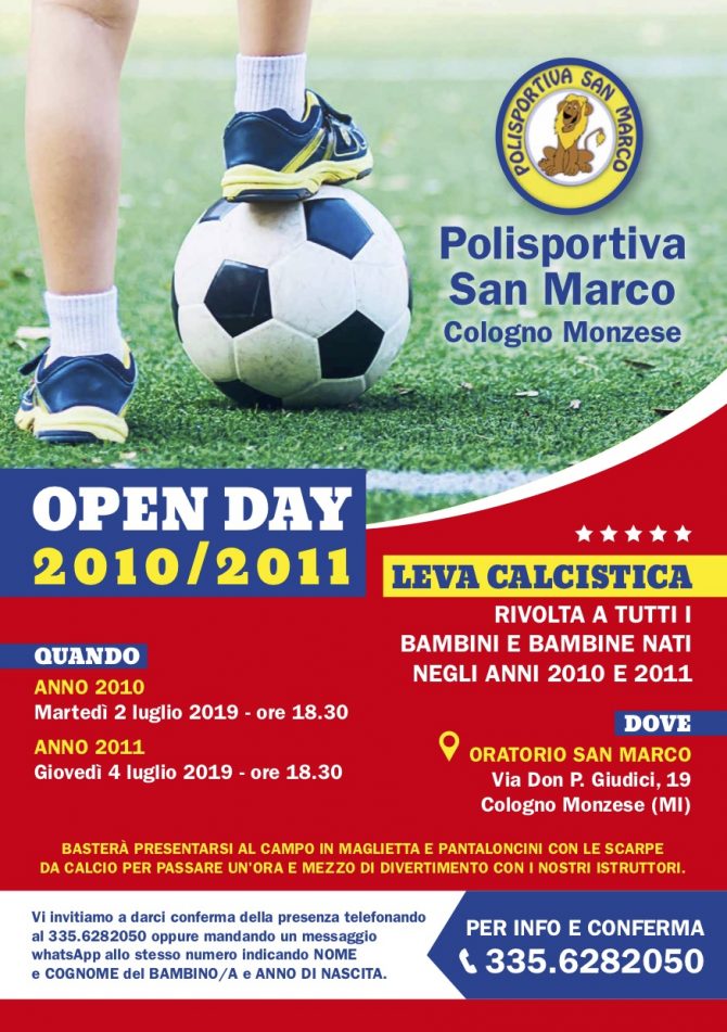 Polsp S Marco-Open Day CALCIO-giu19